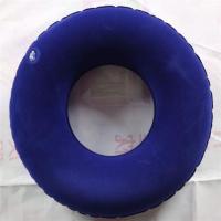 康丰防褥疮坐垫充气坐垫圈轮椅坐垫瘫痪病人老人家用防痔疮气垫圈 植绒圆坐垫 蓝色