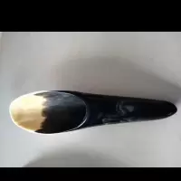 牛角天然牛角拔火罐牛角拔罐牛角刮痧筒按摩点穴家居摆件 牛角刮痧筒13到15cm