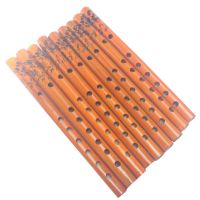 迷你箫 竖笛(竹箫) 文体学生初学 竖吹笛子乐器 24cm 地摊货源 24厘米桔色