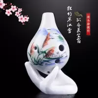 学校推荐 陶笛6孔初学入门 中音ac调学生六孔小乐器儿童专业陶埙 [普及款]渔翁(送5大豪礼)