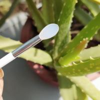[盒装]硅胶唇刷便携款唇膜刷唇膏刷涂抹棒涂抹棒化妆刷套装唇刷 透明白 2支 送 1个收纳盒