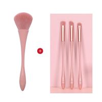 化妆刷套装初学者散粉眼影刷修容粉底唇刷遮瑕全套刷子工具超柔软 豆沙小蛮腰4件套