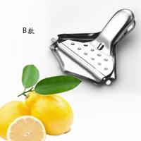 柠檬压汁器 304不锈钢万能手动压汁机挤柠檬汁夹家用手压果汁橙汁 201不锈钢压汁器[普通超薄款]