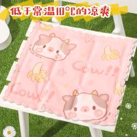 卡通学生冰垫办公室坐垫夏天凉垫散热冰凉凝胶冰垫汽车宠物冰坐垫 动物系列小牛