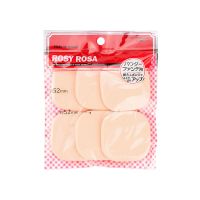 日本ROSY ROSA化妆海绵块干湿两用上妆吸水果冻粉扑五角三角多款 简约长方形6枚装