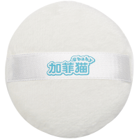 加菲猫爽身粉粉扑3个装 婴儿痱子粉粉扑丝带手套式粉扑柔软不掉毛 粉扑*3