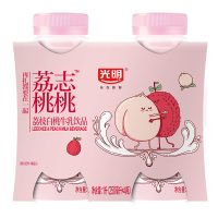 光明荔枝白桃牛乳饮品250ml*4
