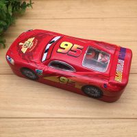幼儿园小学生汽车造型铅笔盒汽车总动员蜘蛛侠文具盒儿童男孩铁盒 汽车