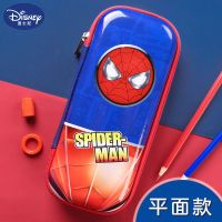 迪士尼笔袋男文具盒铅笔盒大容量小学生男孩儿童多层可爱卡通简约 [平面]蜘蛛侠 (A)