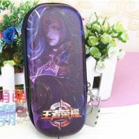 新款王者荣耀笔袋大容量男孩手提文具盒铅笔盒多功能学生密码锁 硬壳明世隐