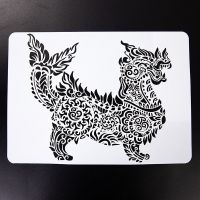 [A4] 手抄报墙绘车绘手工diy绘画模板个性动物填色板画画好帮手 A4动物款9张一套