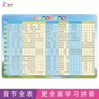 汉语拼音音节全表小学生字母墙贴全套挂图一年级幼儿学前班全音节 拼音音节C3