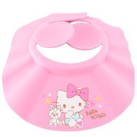 凯蒂猫儿童洗头神器防水护耳宝宝洗头帽浴帽婴儿洗澡洗发幼儿头套 40006中粉