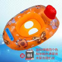 儿童座圈动物艇游泳艇水上座艇充气救生圈环保pvc可爱卡通游泳圈 小汽车把手(42*60)(1-4岁) 不加气泵