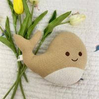 ins北欧风婴儿安抚玩偶 宝宝安抚娃娃陪睡安抚玩偶 布偶公仔 小鲸鱼(21*15cm)