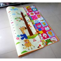 宝宝爬行垫婴儿童爬爬垫客厅家用可折叠地垫无味拼接泡沫加厚垫子 智慧树+方格动物 1.8米*0.9米*0.5厘米