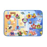 防水防滑宝宝儿童爬行垫野餐垫隔尿垫可以咬的爬行地垫加厚1cm 60*90厚度0.5cm单面图案