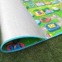防水隔凉加厚爬爬垫宝宝儿童婴儿爬行垫家用床垫客厅户外泡沫地垫 厚度0.5cm单面图案 长1.4米x宽0.9米[小号]
