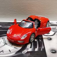 918保时捷汽车模型合金车模迷你声光回力儿童玩具车烘焙摆件礼物 918保时捷红色