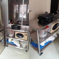 厨房置物架配套专用万向轮超强承重带刹车不锈钢货架移动轮子