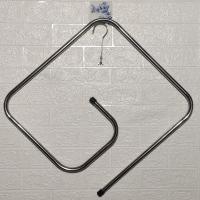 不锈钢加粗超大号衣架晒被子衣架螺旋衣架晾床单晾被单内衣晾袜子 管径16mm豪华款2米长[一个]