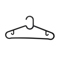 宜家埃斯汀衣架防滑晾晒塑料衣架黑色衣架10件套IKEA 宜家商场采购5个