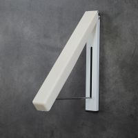 室内隐形晾衣架免打孔阳台晾衣神器浴室伸缩晾衣杆折叠墙壁挂衣架 钻孔款单个装