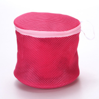 洗衣袋文胸袋护洗袋细网洗衣机洗内衣胸罩专用清洗网袋网兜洗护袋 玫红色双圈圆筒