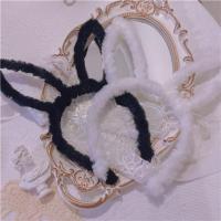 兔女郎头饰猫咪耳朵发箍情趣蕾丝头套cos道具lolita狐狸jk发夹ins 颜色随机发一个