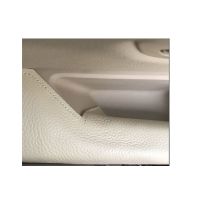 适宝马五系5系主驾驶座门把手司机拉手套主驾门把套真皮套饰套装 米色仿皮1个