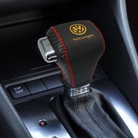 08-11速腾朗逸polo宝来高尔夫途观真皮档把套排挡套内饰装饰老款 档把套 拼色碳纤黑红线 金标