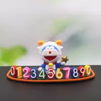十二星座汽车停车牌哆啦A梦移车号码牌可爱机器挪车牌摆件装饰 白羊座 单个-停车牌