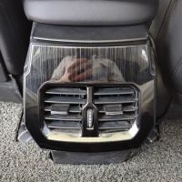 适用于哈弗h6排挡贴档位亮片防护框二代哈佛h6铂金冠军版改装内饰 第二代H6后排出风口[黑拉丝]