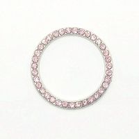 现代一键启动按键装饰贴名图点火圈朗动钥匙圈索八ix35专用按钮贴 [粉钻]单外圈