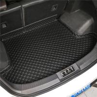 猎豹CS10CS9纳智捷U6陆风X2X5X6X7X8专车专用全包围汽车后备箱垫 黑色[加厚高边底部单片] 纳智捷U6