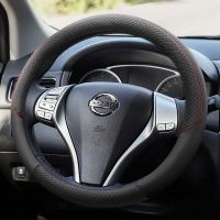 2021款14代轩逸新蓝鸟天籁奇骏逍客阳光骐达骊威劲客方向盘套把套 压花款-圆形黑色 骐达