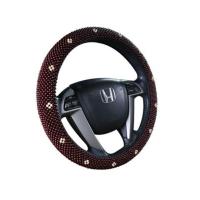 木珠子方向盘套透气冰丝大众五菱之光夏天女士凉滑通用型汽车把套 木珠把套-花式镶嵌