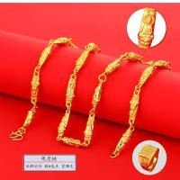 项链新款男女土豪饰品久不掉色金店同款霸气仿真镀金链子 观音链[送戒指]