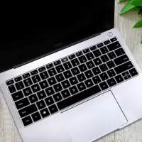 卡通可爱笔记本键盘膜适用联想拯救者戴尔苹果电脑华为惠普保护罩 硅胶黑 华为X pro