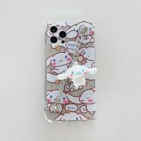 苹果iPhone12可爱6s防摔7/8plus软X/xsmax女11/se透明xr手机壳Pro 透明玉桂狗+爱心链条 苹