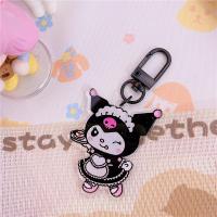 恶魔库洛米可爱亚克力钥匙扣挂件学生书包钥匙耳机壳装饰小号挂饰 女仆库洛米钥匙扣