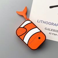 鲨鱼airpods保护套pro硅胶鲸鱼苹果3耳机壳2代可爱软壳无线1蓝牙 珊瑚黄鱼[没带尾巴] AirPods PRO苹