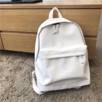 亲爱的热爱的杨紫佟年同款双肩包ins书包女学生韩版简约百搭背包 白色普通版
