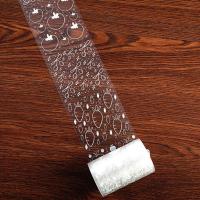 早沫原创 PET白墨胶带 拼接系列 透明蕾丝复古手帐植物装饰素材贴 水果派对65mm*3m*38cm