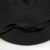 1cm~5CM宽黑色高密度背包带子密纹尼龙丙纶织带捆绑带DIY辅料 黑色 1厘米宽/5米长