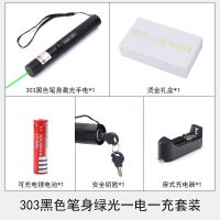 303售楼沙盘大功率满天星远射教学激光手电绿光沙盘笔指引激光灯 (绿光)一电一充电套装 黑色外壳