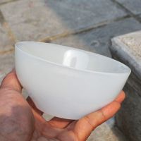 新疆和田白玉碧玉色碗家用碗套装吃饭碗 白云色