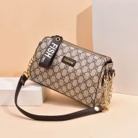 包包女2021新款女包时尚印花百搭大容量女士包包单肩斜挎包女小包 B039-GD纹