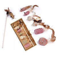 [二喵宠物铺子]逗猫棒七件套猫咪玩具套装成年幼猫解放双手自嗨 逗猫七件套