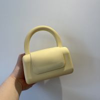 包包女2021新款潮小众设计吉吉陶陶包TOTO单肩斜跨手提迷你果冻包 奶黄色
